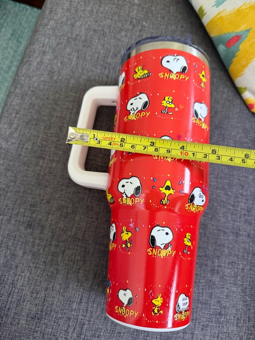 Snoopy Red Stainless Travel Mug with Handle - Picture 12 of 13